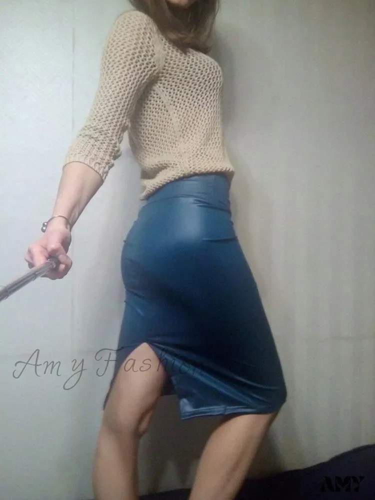 Amy Fashion - Women New Fashion Back Split Sexy Skirt - Image 12