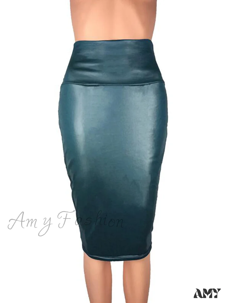 Amy Fashion - Women New Fashion Back Split Sexy Skirt - Image 8