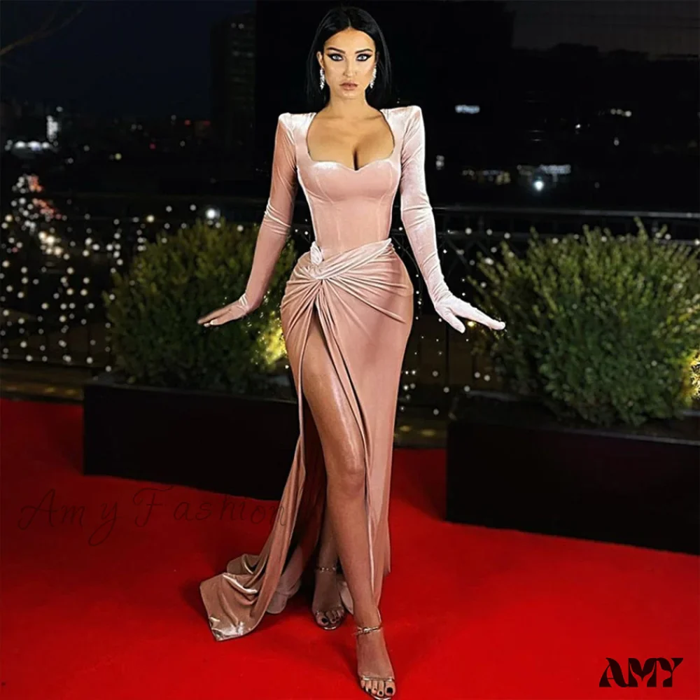 Amy Fashion - Elegant Bodycon Long Dress - Image 2