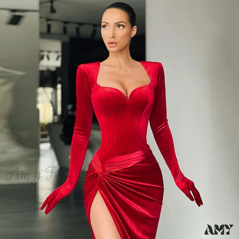 Amy Fashion - Elegant Bodycon Long Dress - Image 4