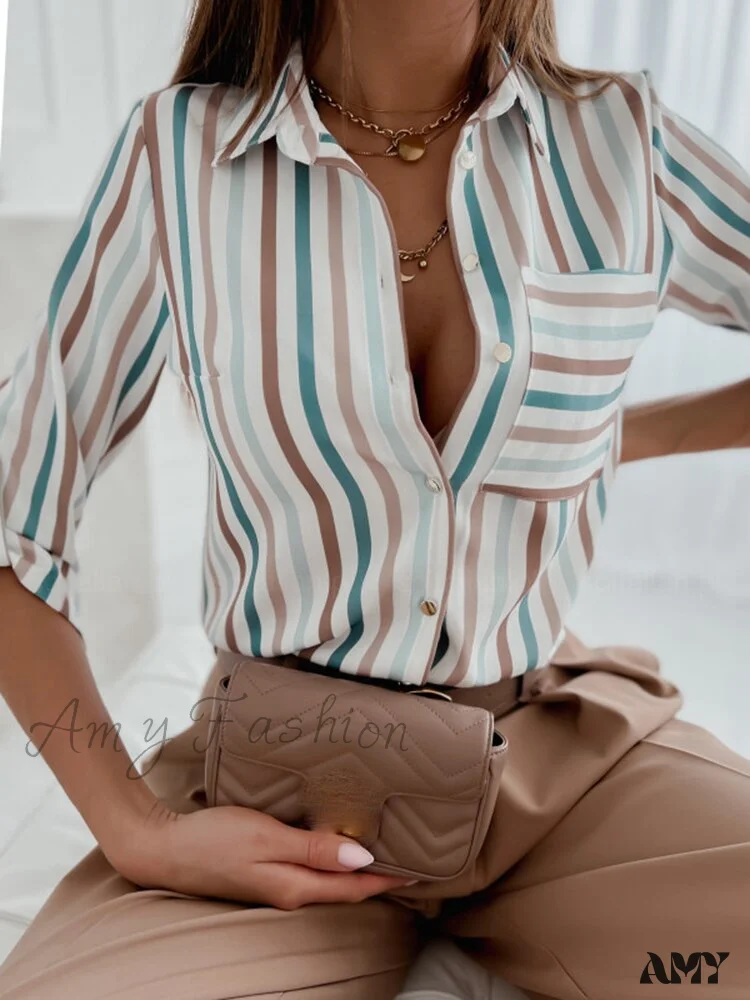 Amy Fashion - Fashion Floral Print Shirt - Image 4