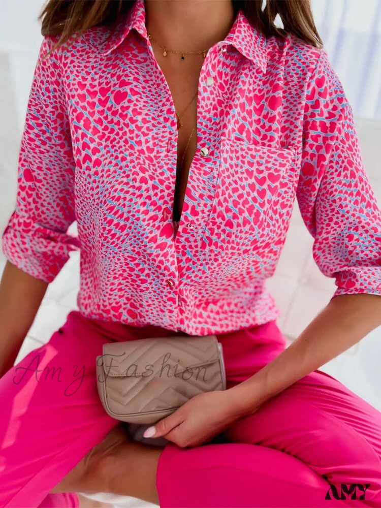Amy Fashion - Fashion Floral Print Shirt - Image 7