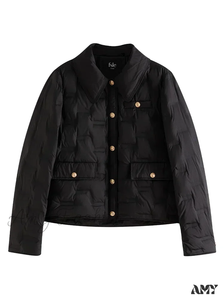 Filling Capacity Lightweight Thin Pink Short Down Shirt Style Coat - Image 4