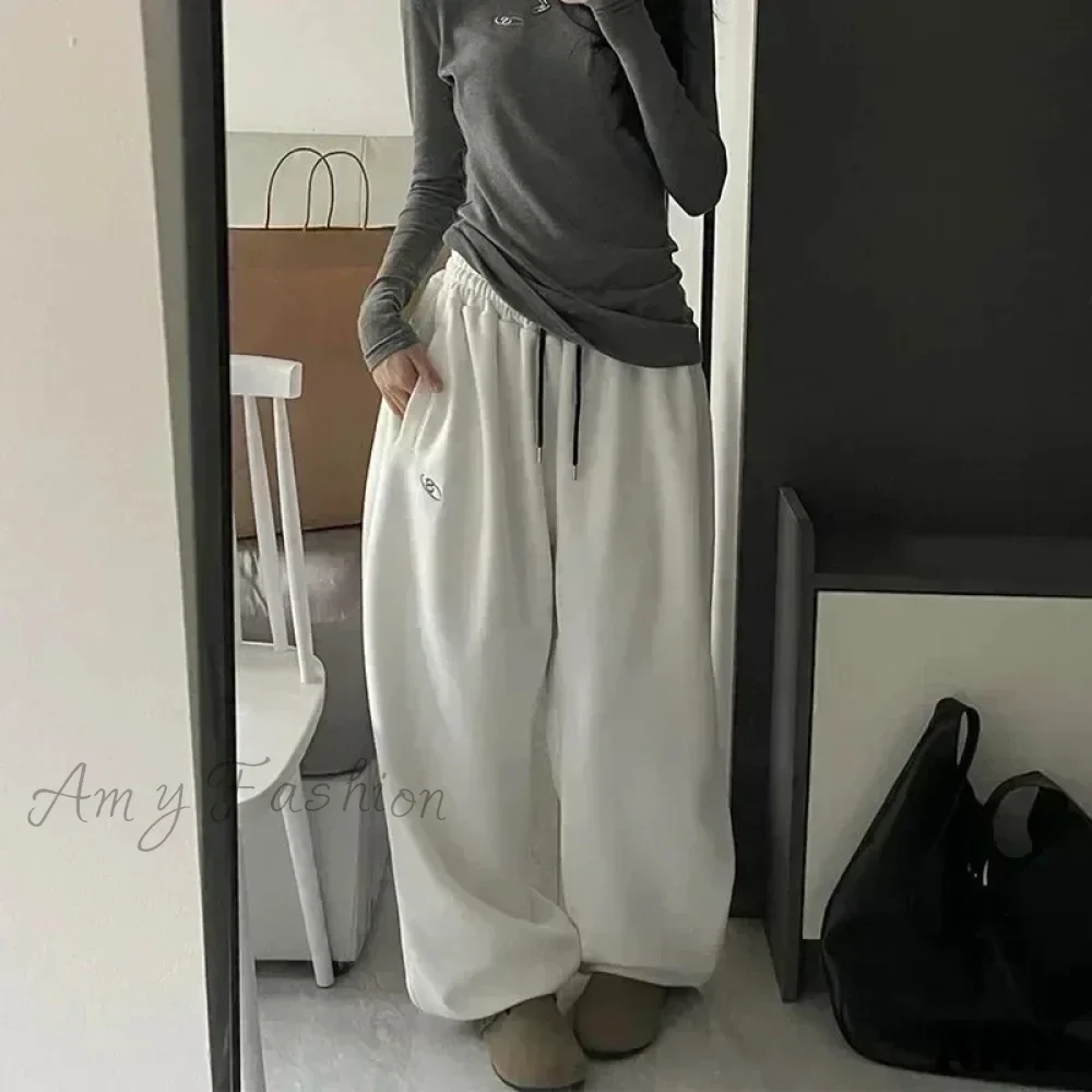 Fleece Sweat Oversized Harajuku Thick Wide Leg Pants - Image 3
