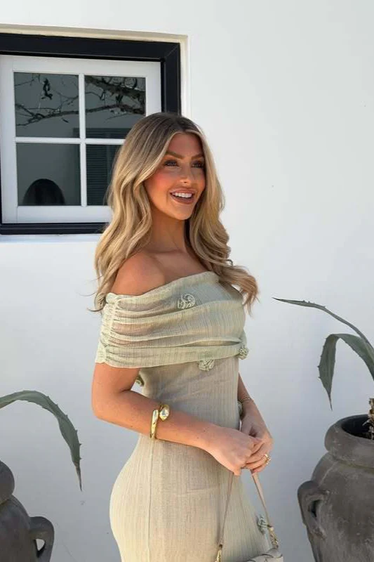 Floral Off-Shoulder Strapless Maxi Party Dress - Image 7