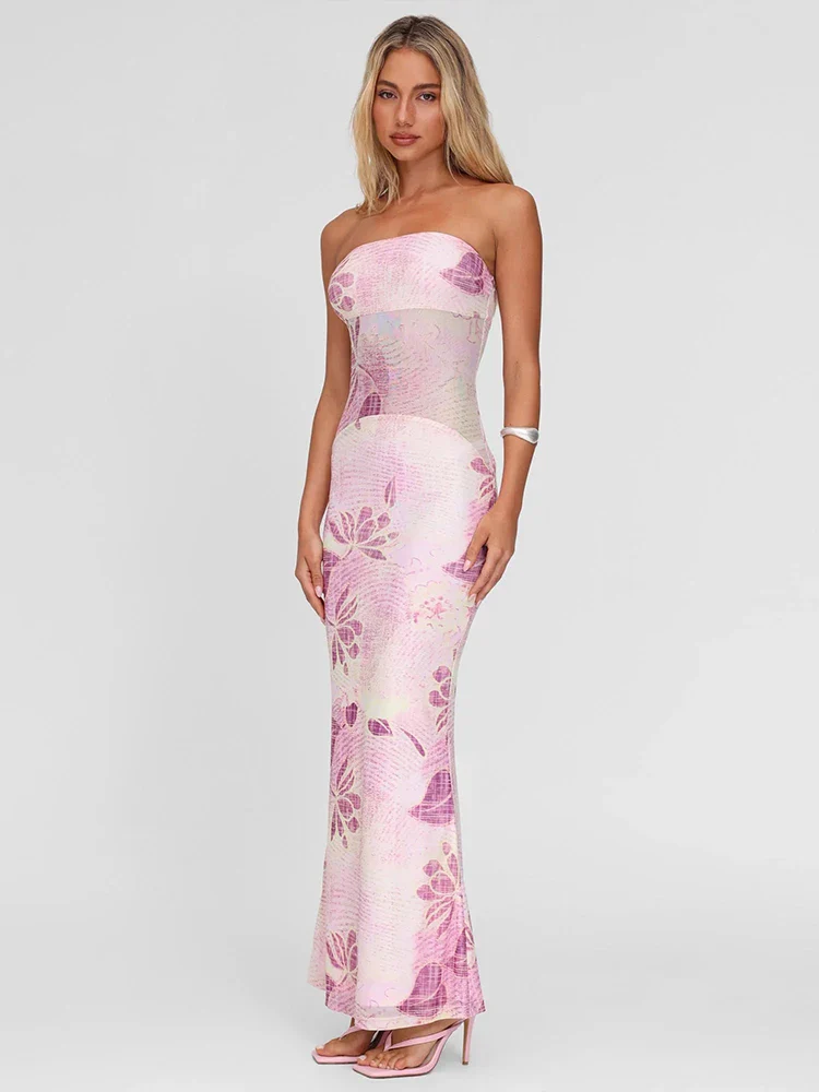 Floral Print Wrap Maxi Dress - Image 2