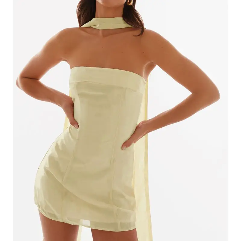 Floral Strapless Bodycon Vacation Dress - Image 6