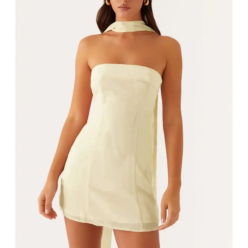 Floral Strapless Bodycon Vacation Dress - Image 7