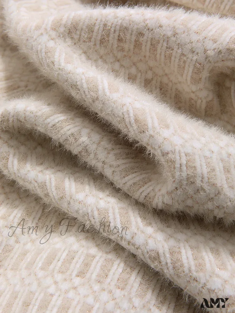 French Small Fragrance Lapel Vintage Quality Warm Leisure Coat - Image 5