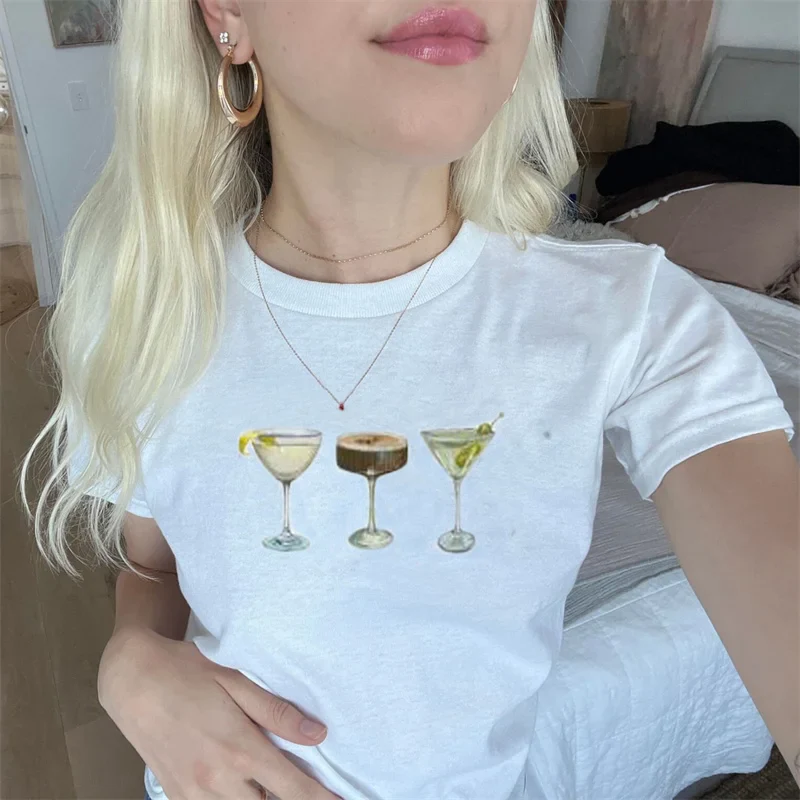 Fruit Print Round Neck Crop T-shirt - Image 3