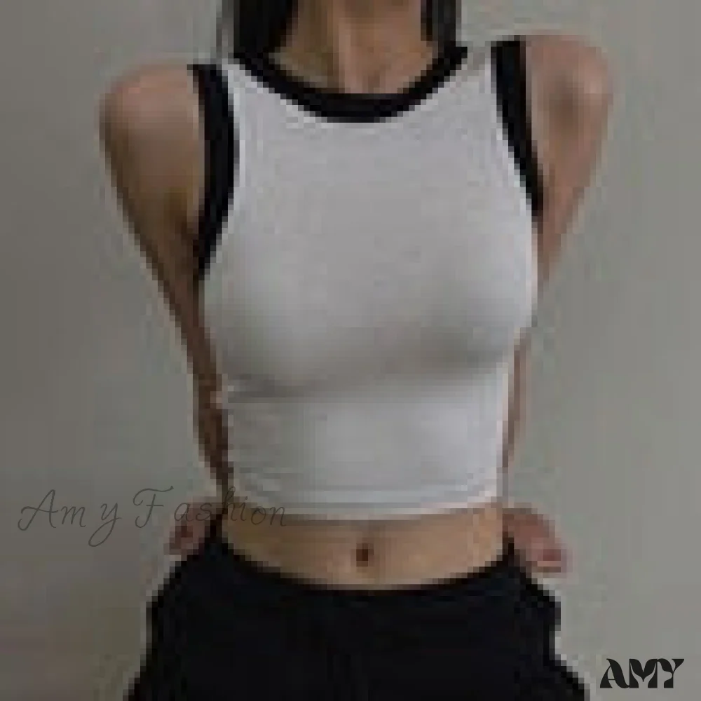 Amy Fashion - Casual White Sleeveless Cotton Cami - Image 6