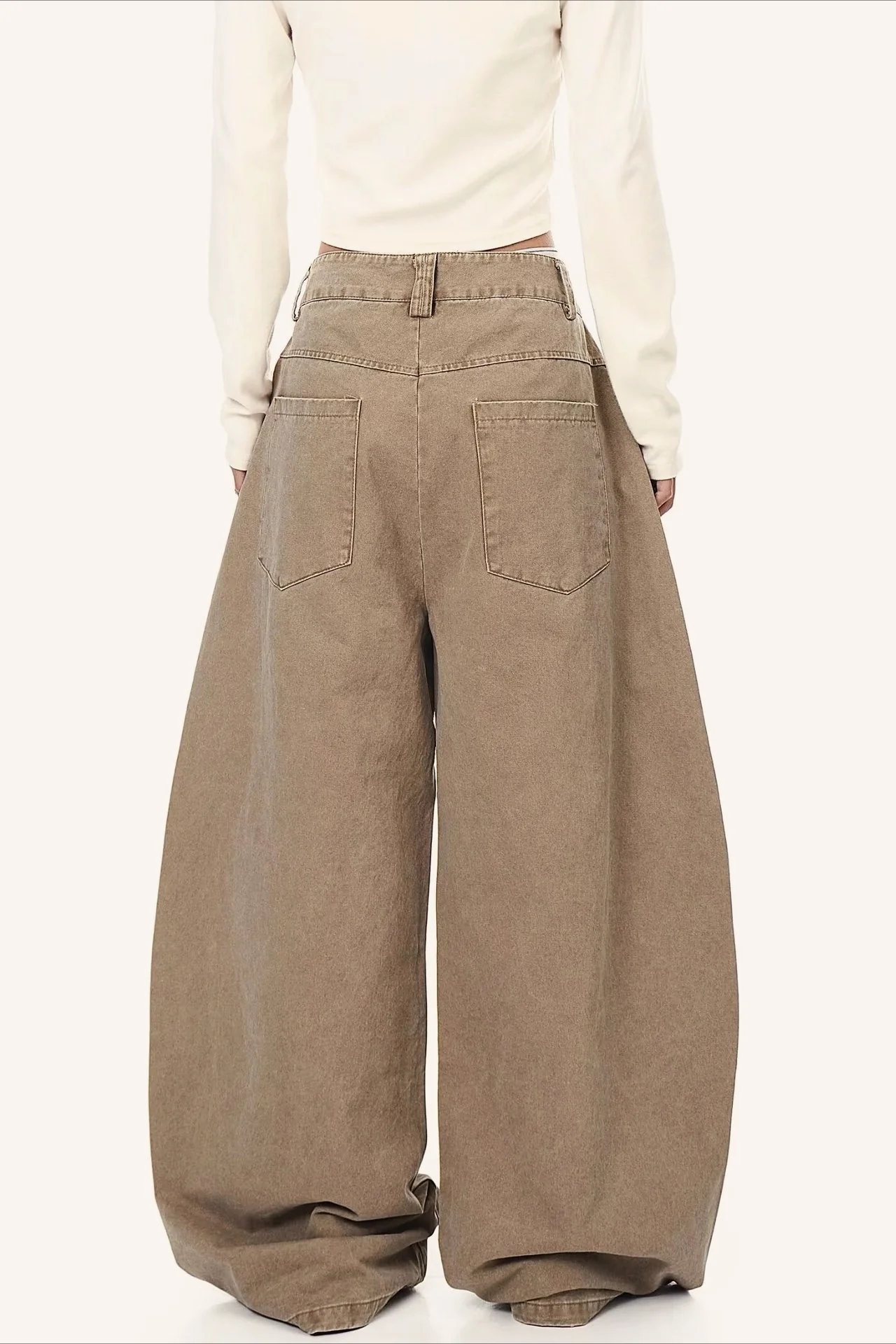 Hip-Hop Graphic Print Wide Leg Plus Size Jeans - Image 2