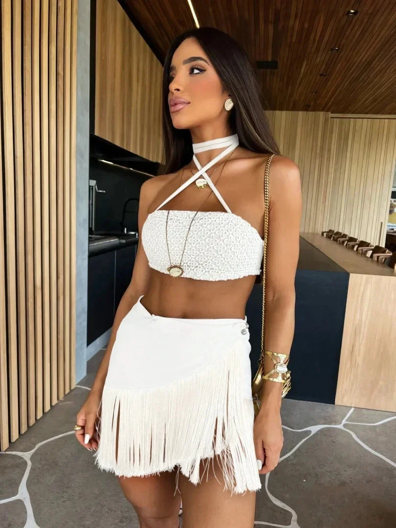 Knit Cardigan High Waist Pants Two Piece Set - Image 6