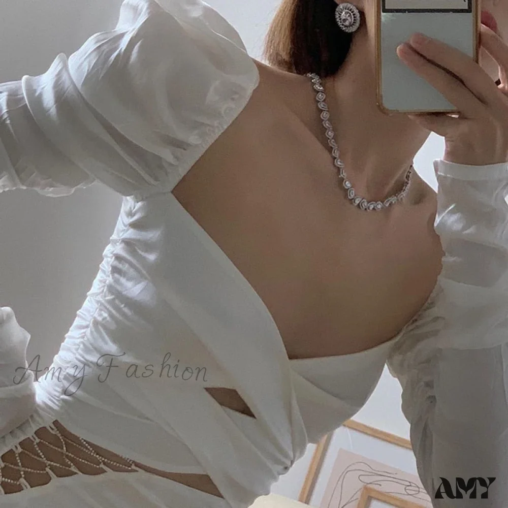Amy Fashion - Lace Up Hollow Out Sexy Bodycon Club Party Dresses - Image 3