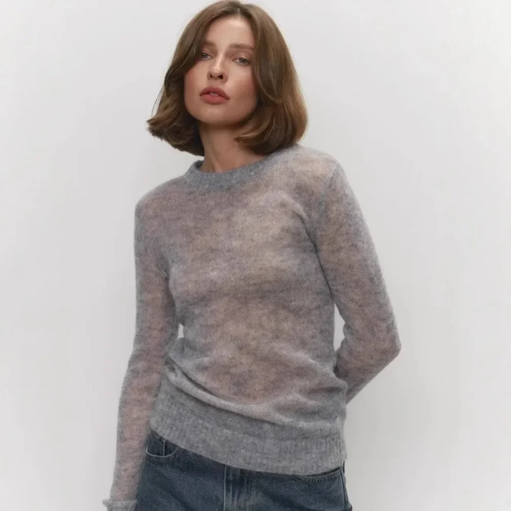 Letter Bodycon Knit Top - Image 2