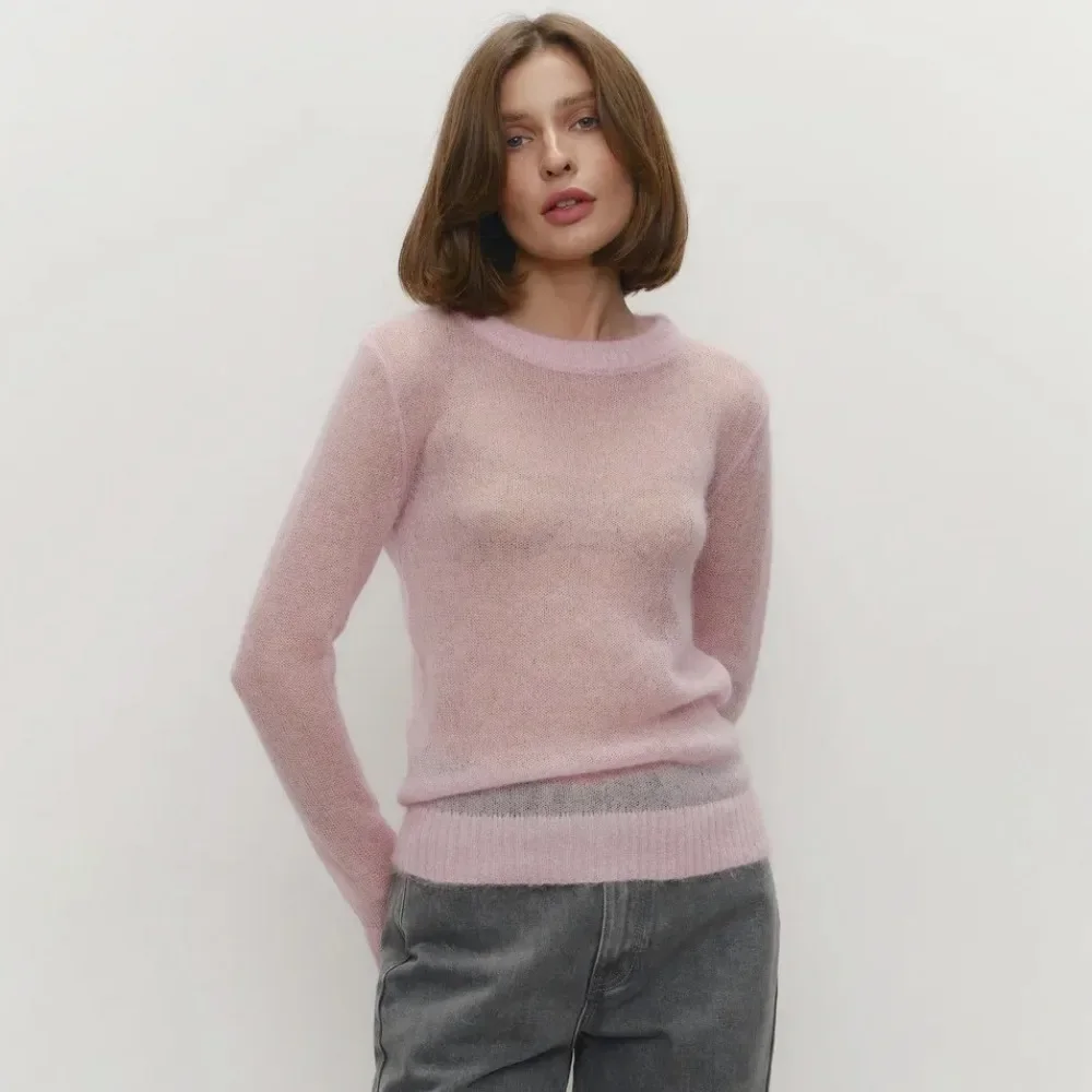 Letter Bodycon Knit Top - Image 4