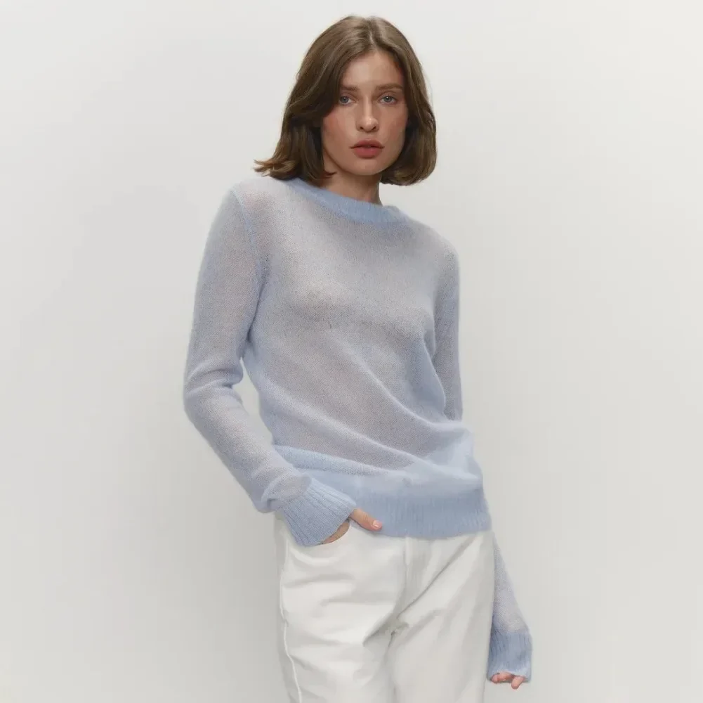 Letter Bodycon Knit Top - Image 5