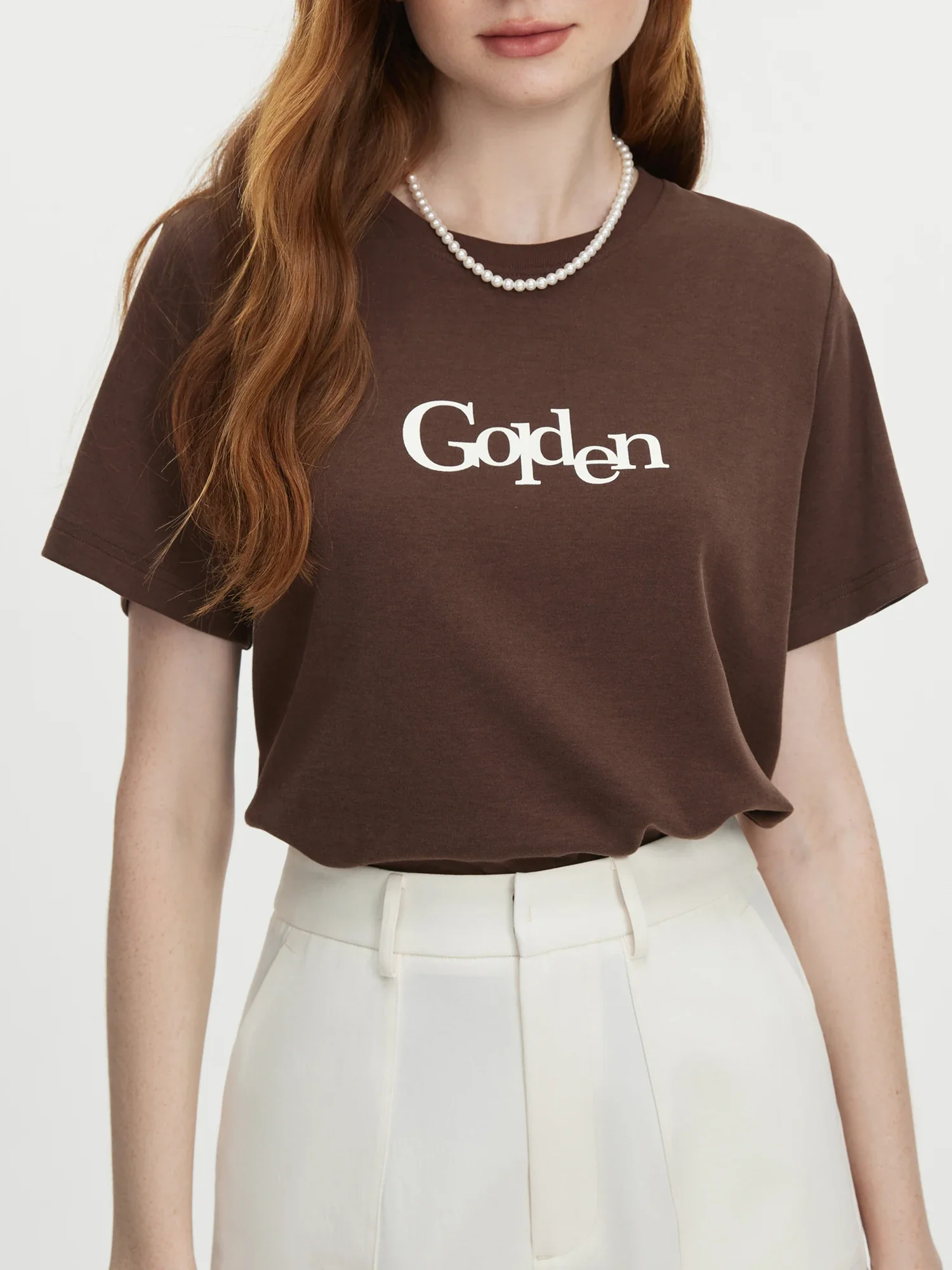 Letter Printed Shoulder Casual T-shirt - Image 4