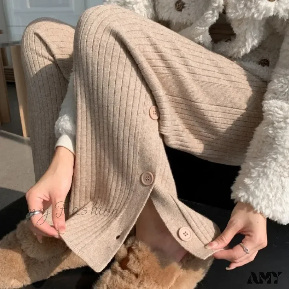 Loose Fitting High Waisted Draped Casual Comfortable Pants - Image 3