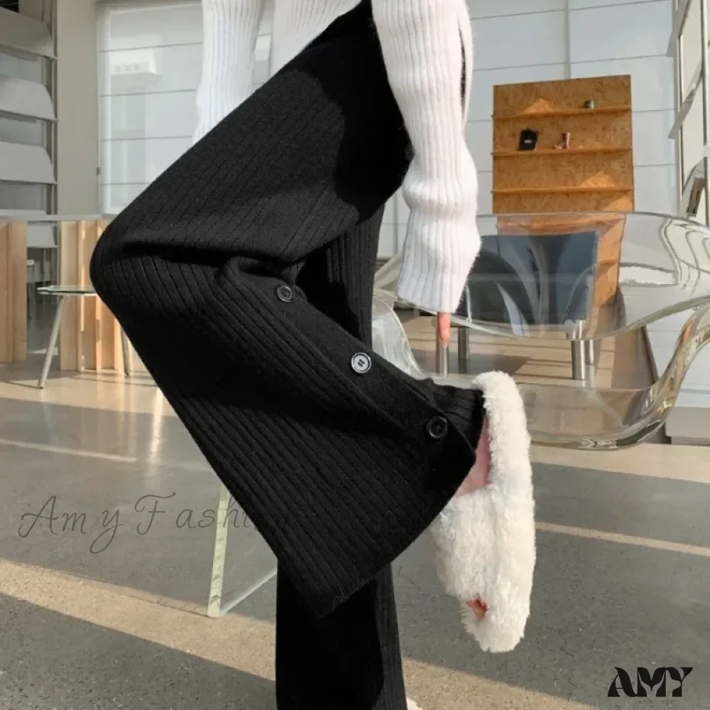 Loose Fitting High Waisted Draped Casual Comfortable Pants - Image 4
