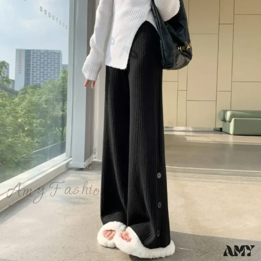 Loose Fitting High Waisted Draped Casual Comfortable Pants - Image 5