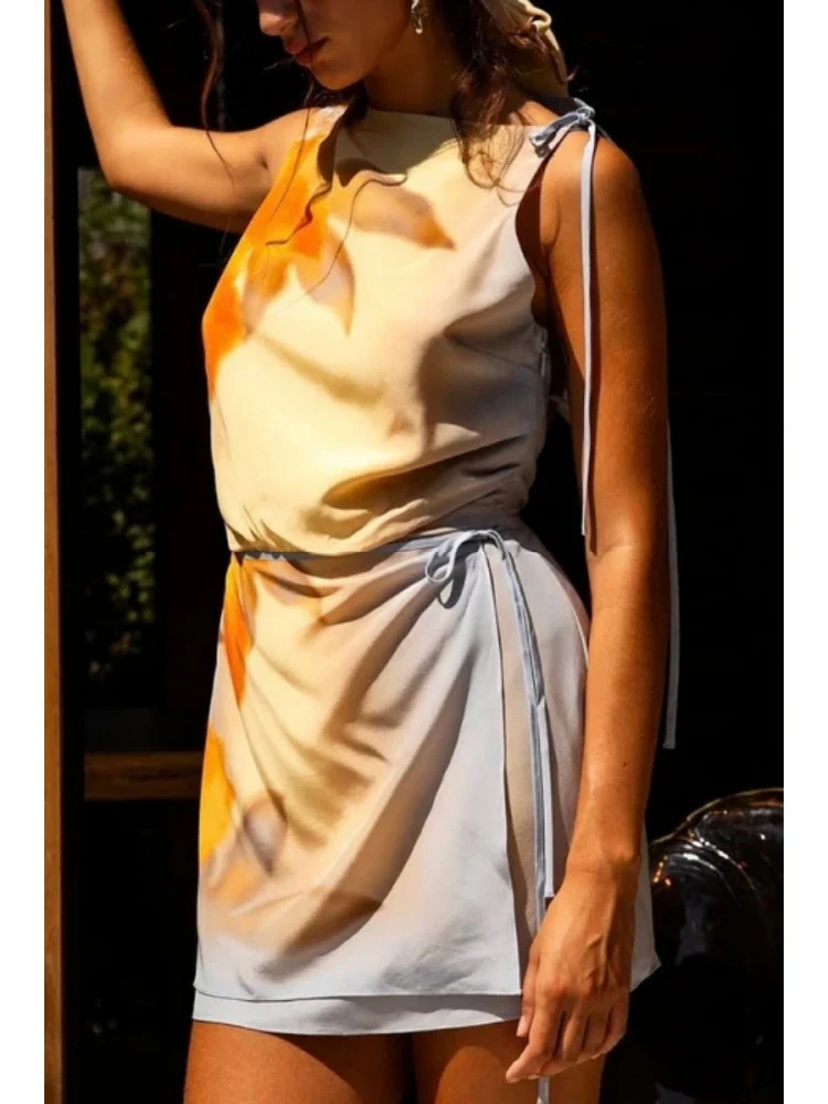 Mesh Cami Maxi Floral Dress - Image 4