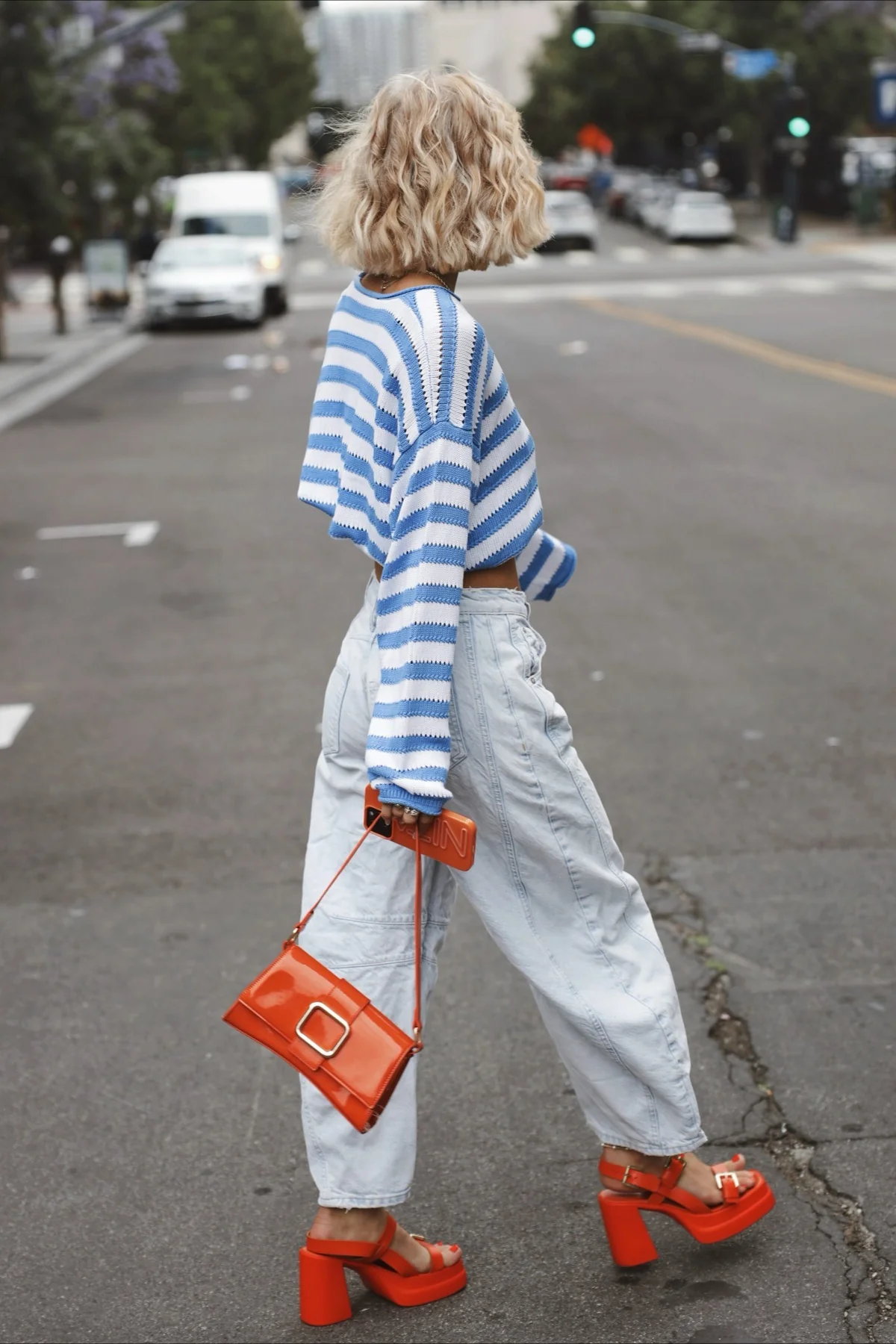 Minimalist Striped Light Loose Design Knit Sweater - Image 2