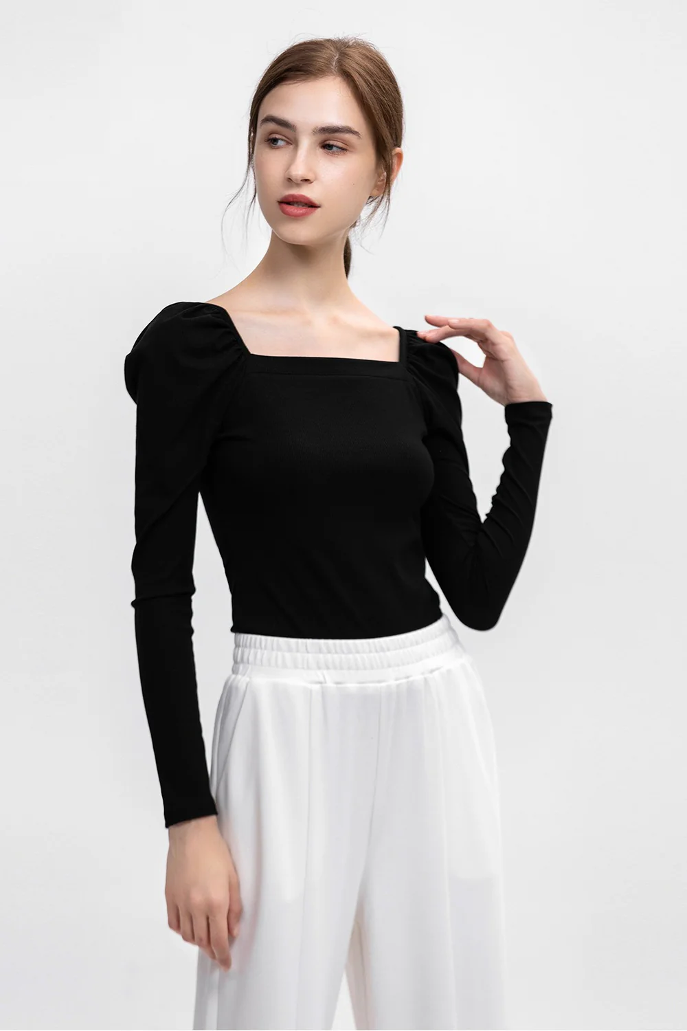 Modal Square Neck Slim Long Sleeve Base Layer - Image 2