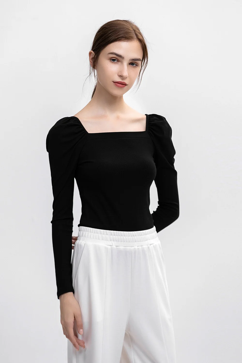 Modal Square Neck Slim Long Sleeve Base Layer - Image 3