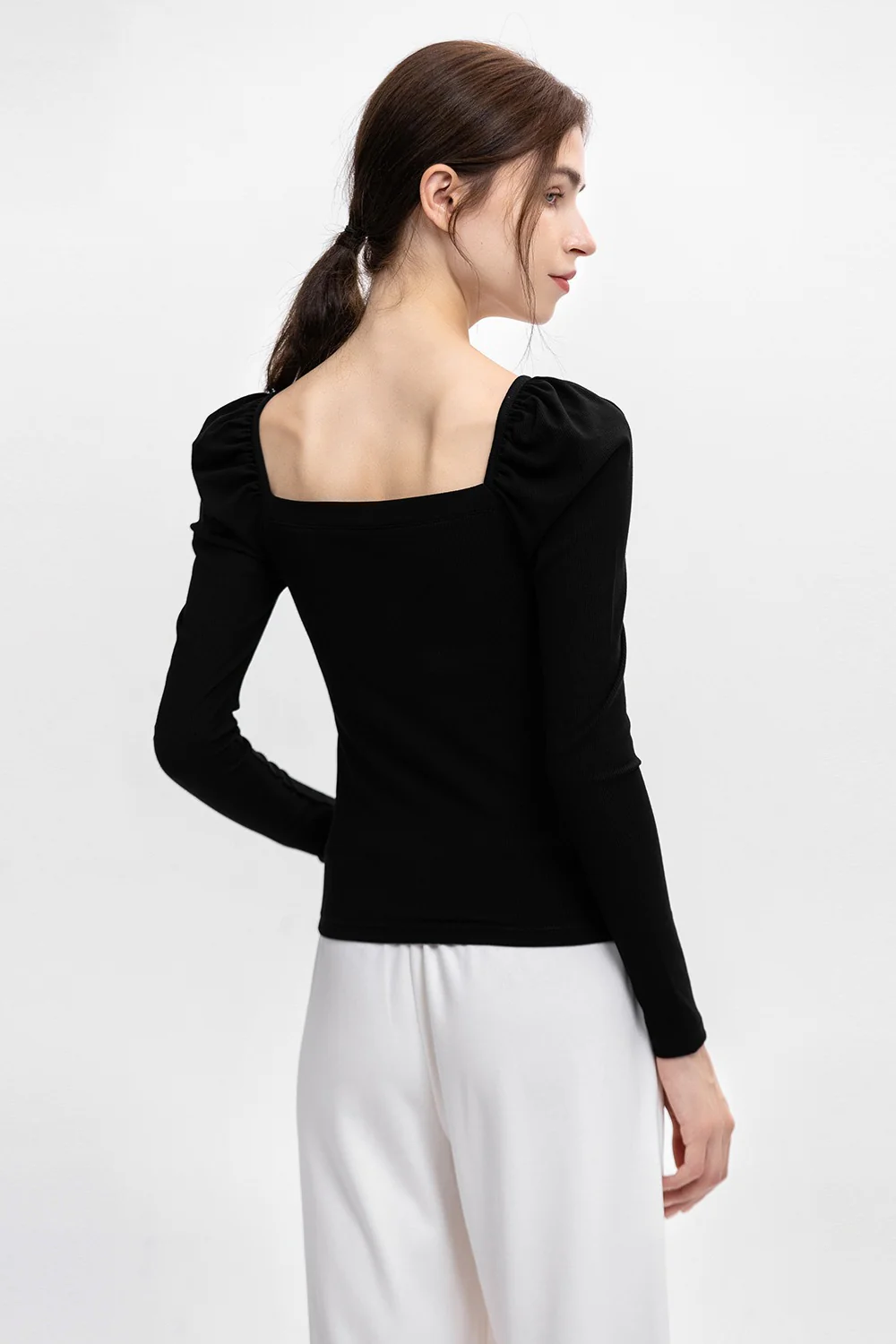 Modal Square Neck Slim Long Sleeve Base Layer - Image 4