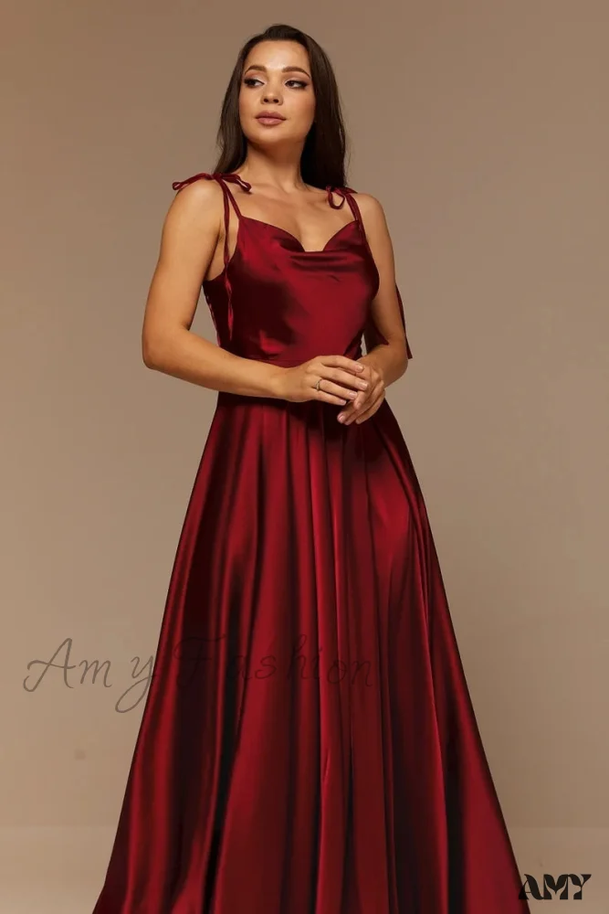 Amy Fashion - Open Back Sexy Side Slit Spaghetti Strap Evening Party Dress - Image 18
