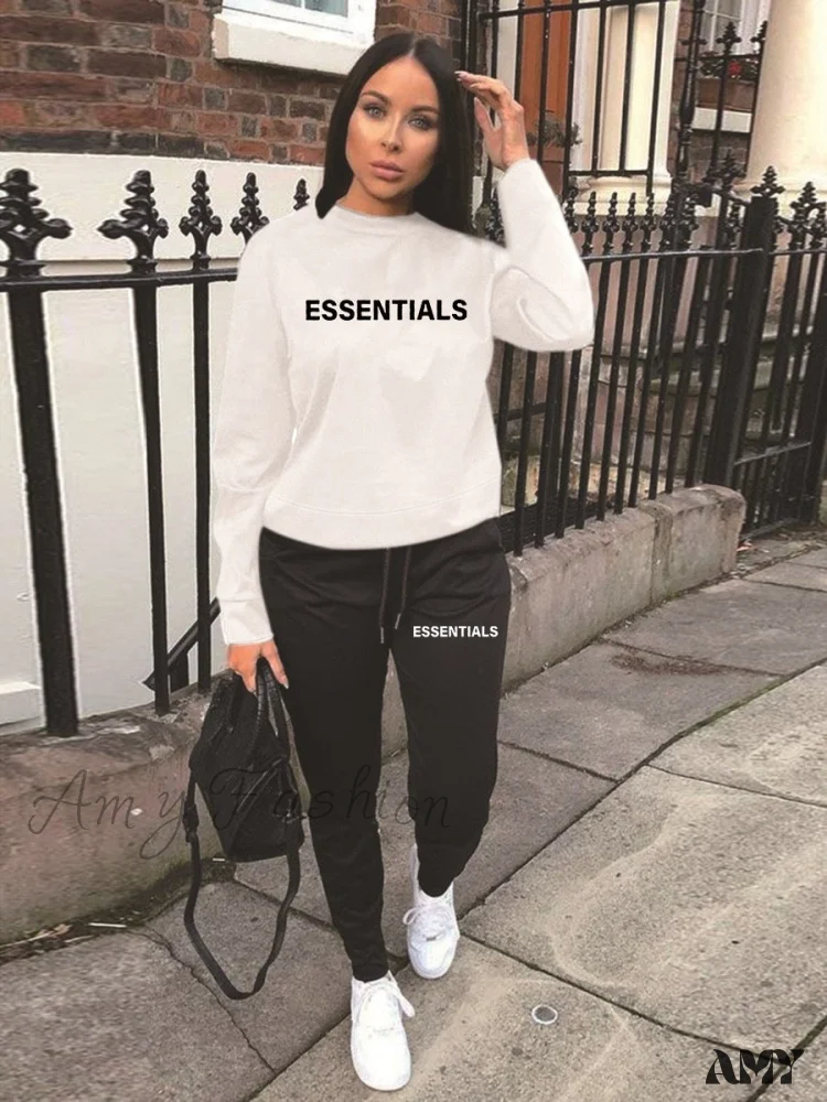 Printed Casual Sport Relaxed Two-Piece Suit - Image 2