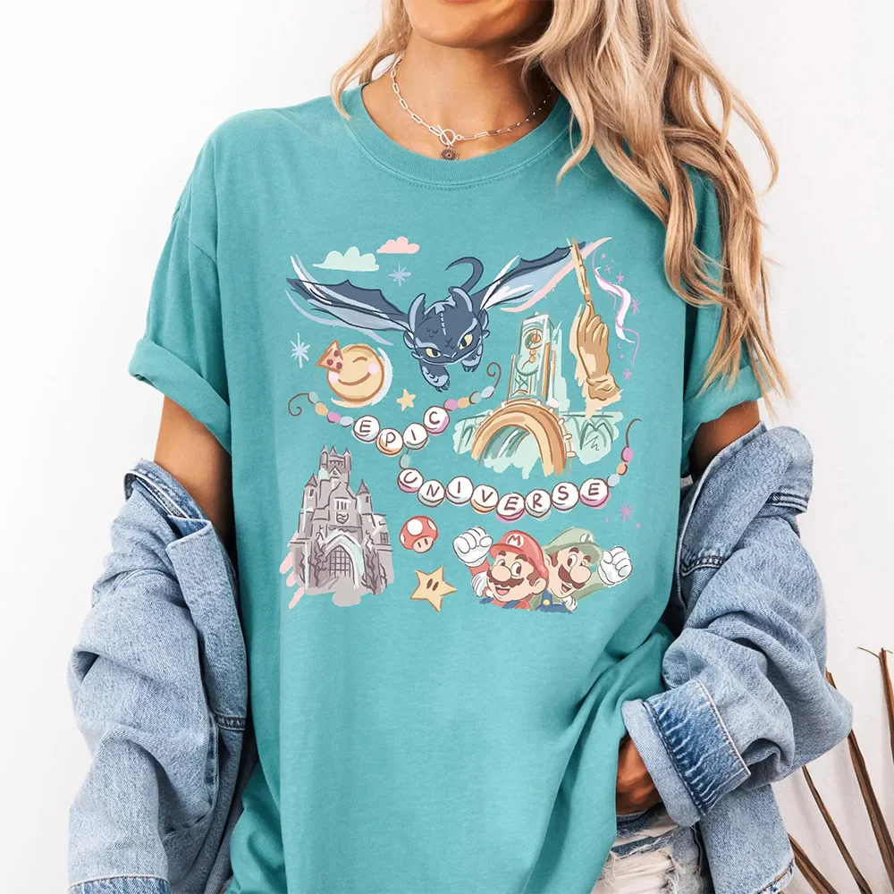 Retro Space Quick Dry Summer T-shirt - Image 2