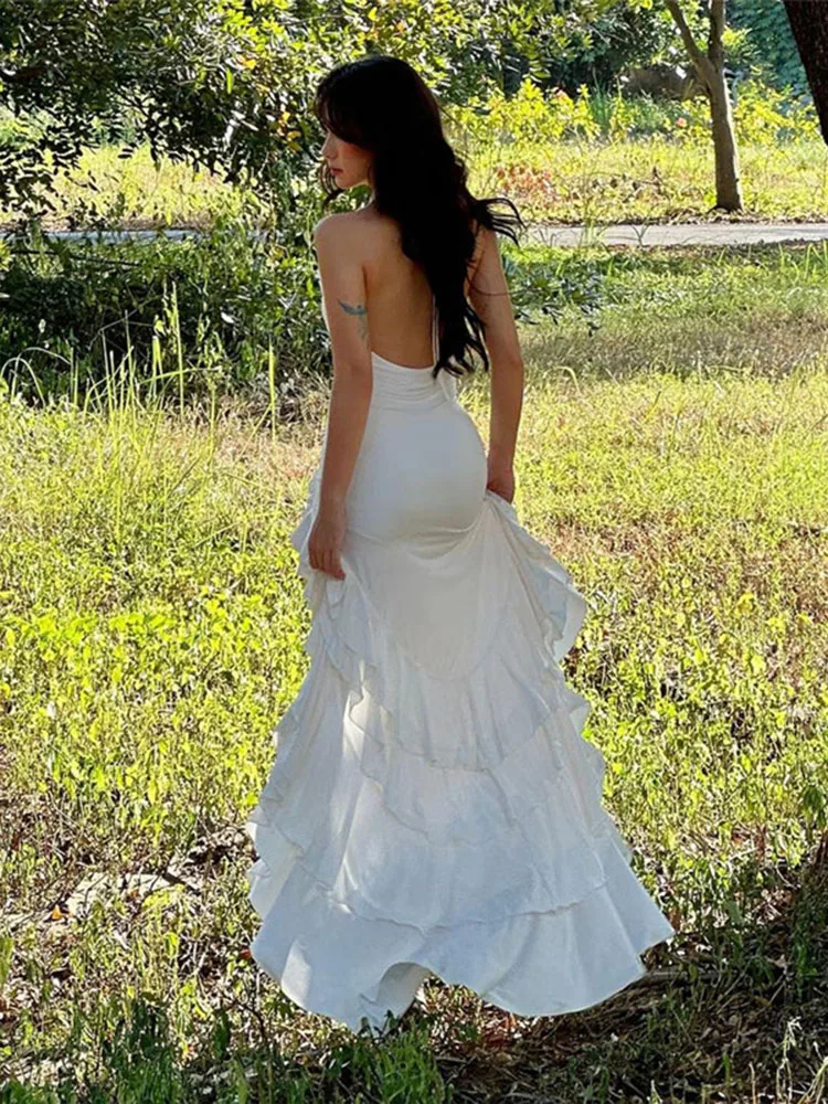 Rib Slim Casual Knit Maxi Dress - Image 3