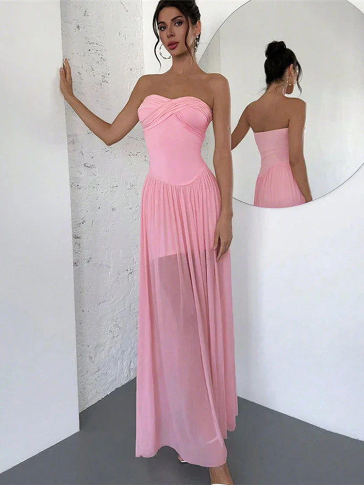 Ribbed Button Knit Bodycon Maxi Dress - Image 4