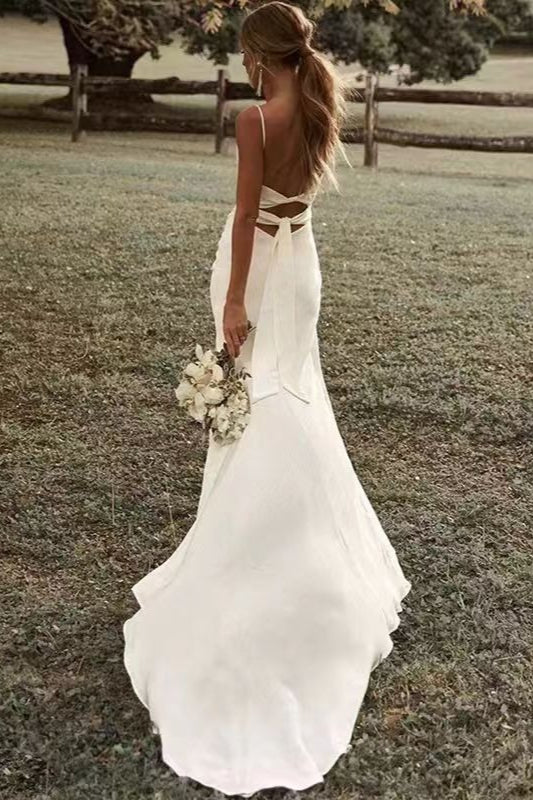 Satin Backless Cami Light Party Dress - Image 3