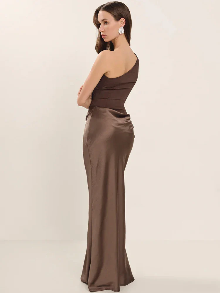 Satin Patchwork Sleeveless Club Bodycon Dress - Image 4