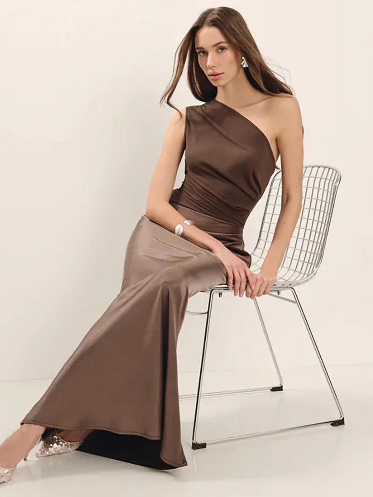 Satin Patchwork Sleeveless Club Bodycon Dress - Image 5