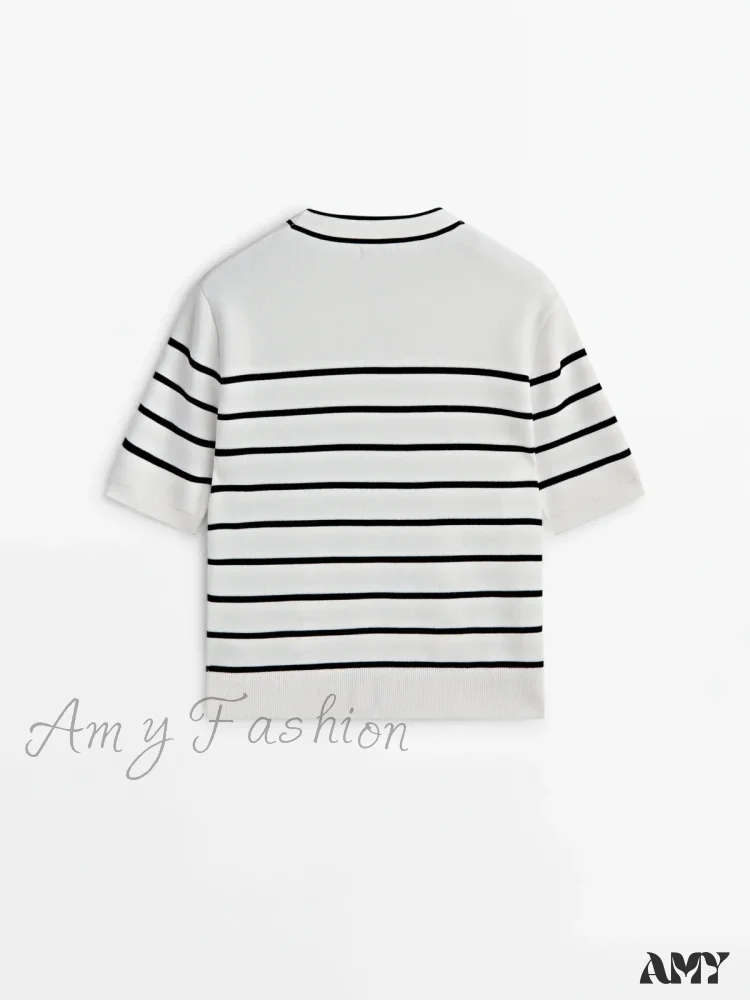 Scented Cotton Button Stripe Casual Soft Comfortable Lightweight Warm Chic Cardigan - Image 5