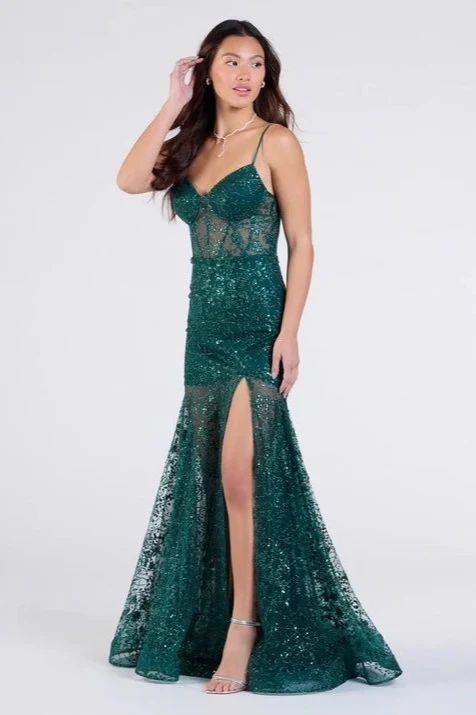 Sequin V-Neck Elegant Long Evening Party Dress - Image 6