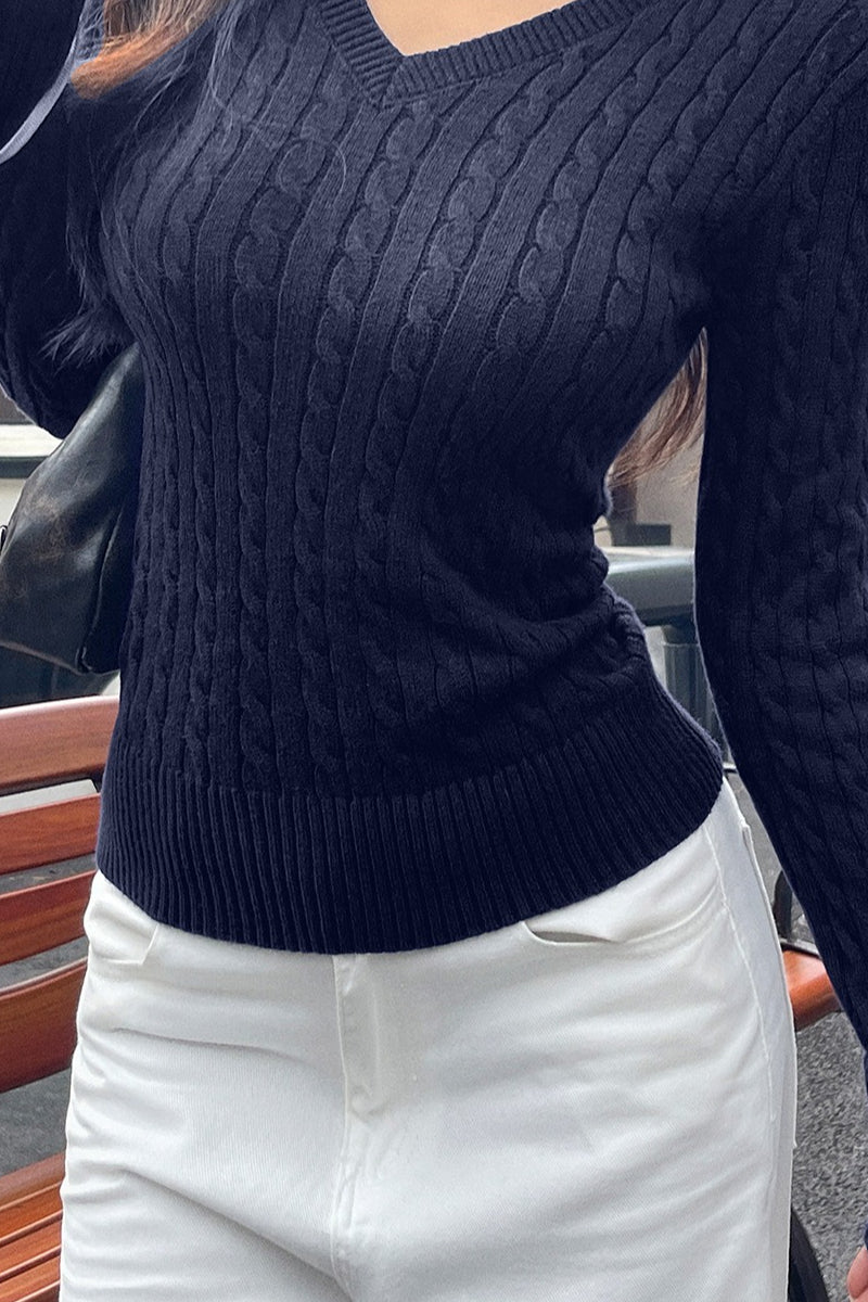 Sexy Knit Long Sleeve Slim Base Layer - Image 8
