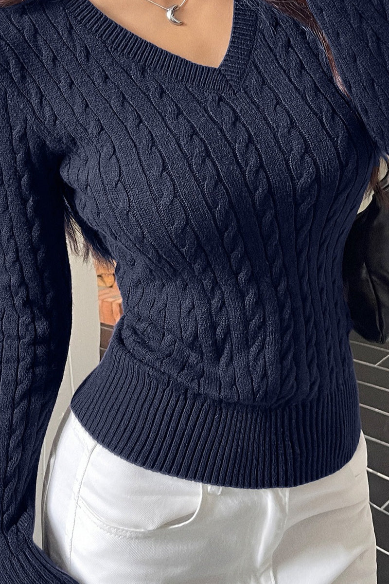 Sexy Knit Long Sleeve Slim Base Layer - Image 9