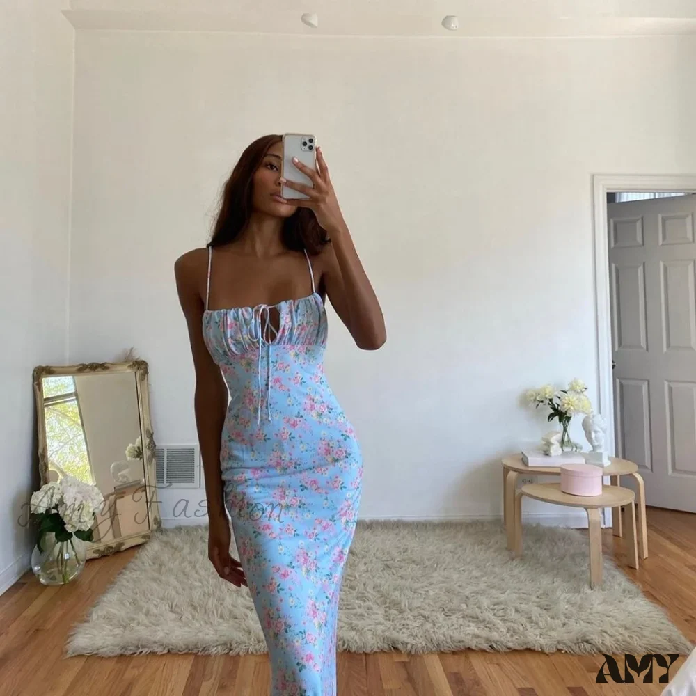 Amy Fashion - Sexy V-Neck Long Maxi Dress - Image 2