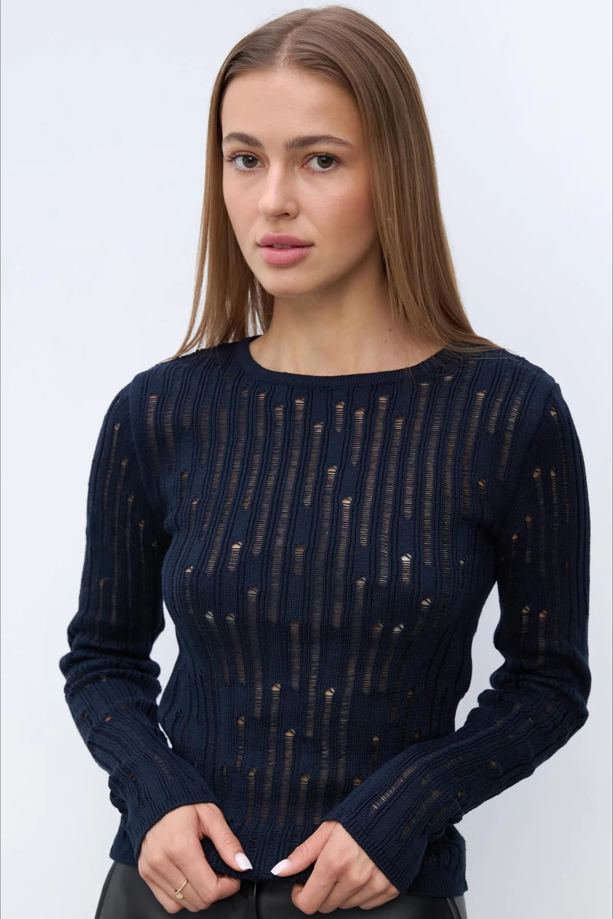 Sheer Elegant Premium Casual Knit Sweater - Image 12
