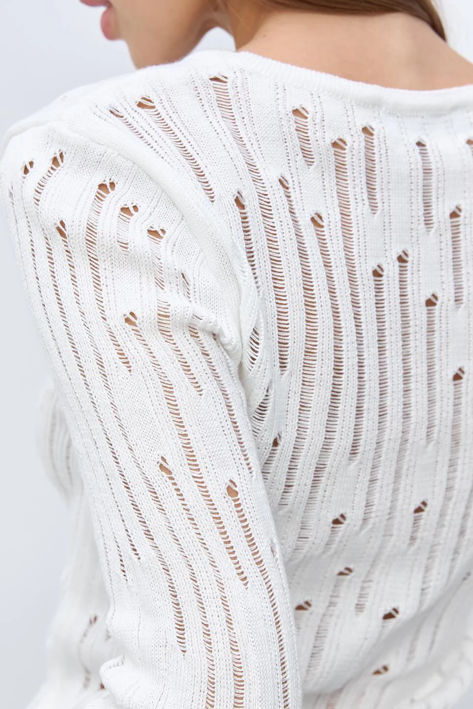 Sheer Elegant Premium Casual Knit Sweater - Image 6