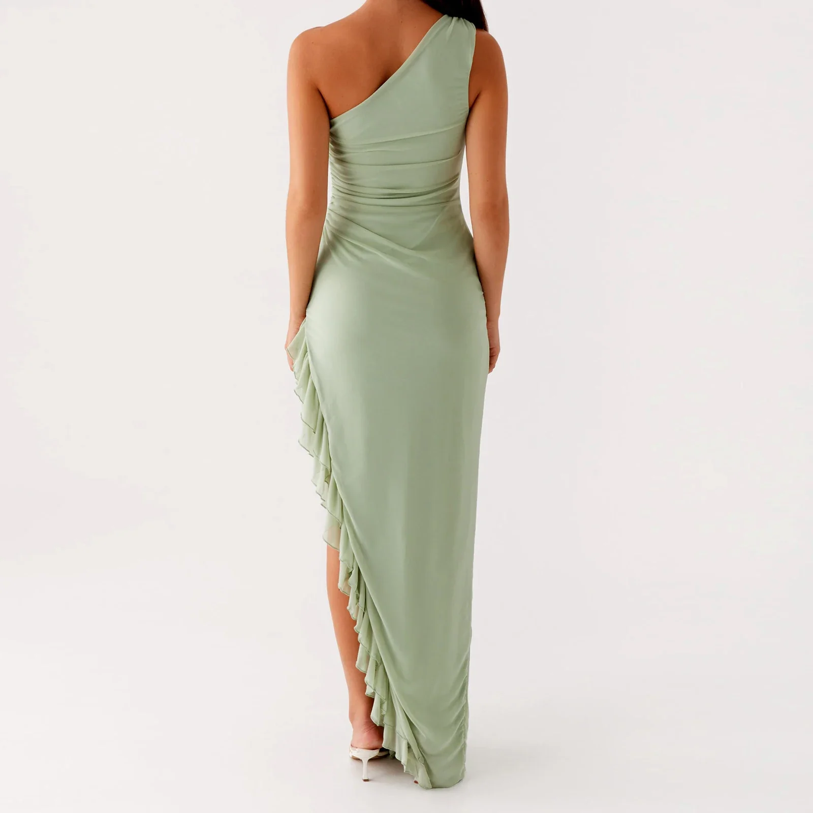Sleeveless One Shoulder So Bodycon Dress - Image 2