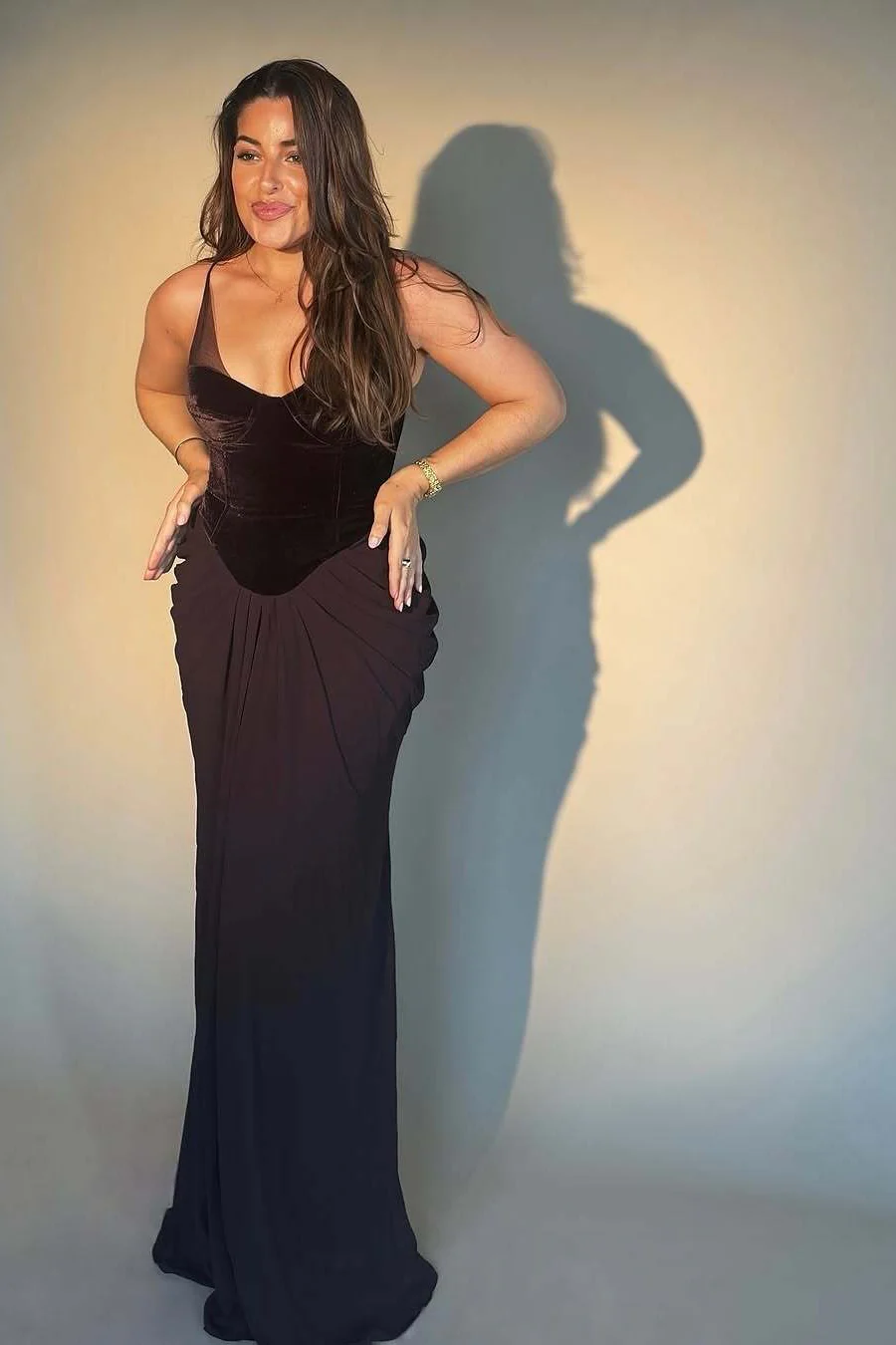 Spaghetti Strap Backless Mesh Paneled Party Dress - Image 6