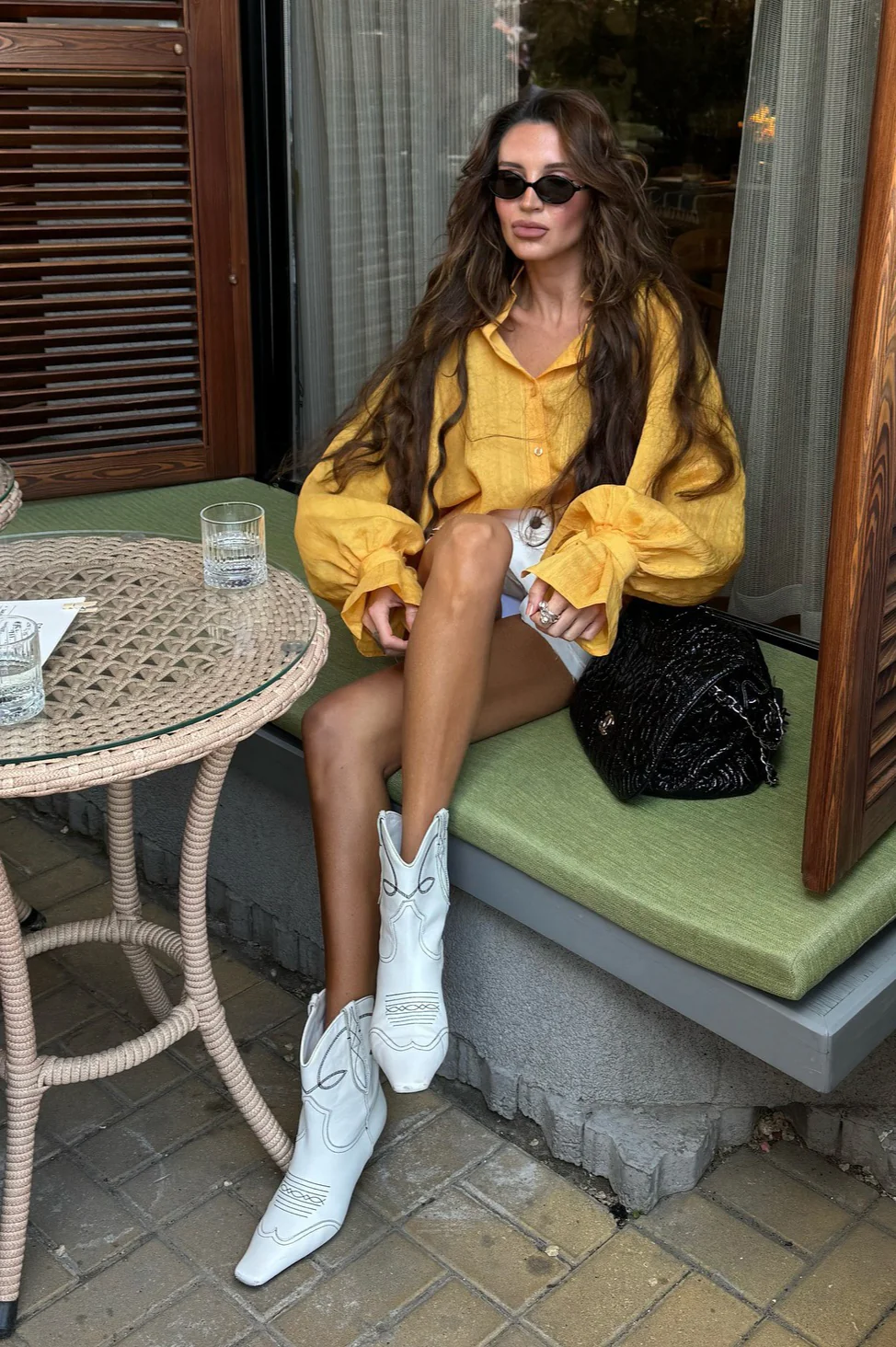 Stand-Collar Loose Long-Sleeve Shirt Blouse - Image 7