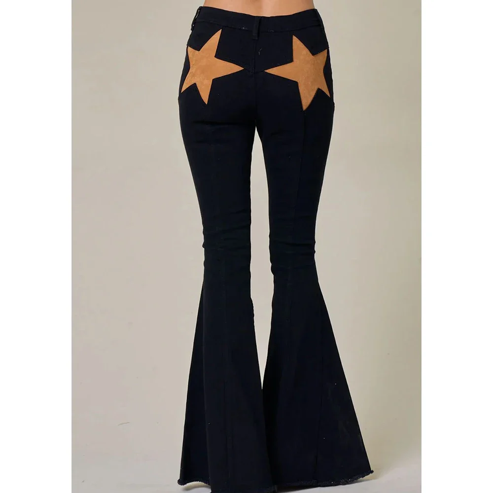 Star Print Bootcut Wide Leg Pant - Image 3