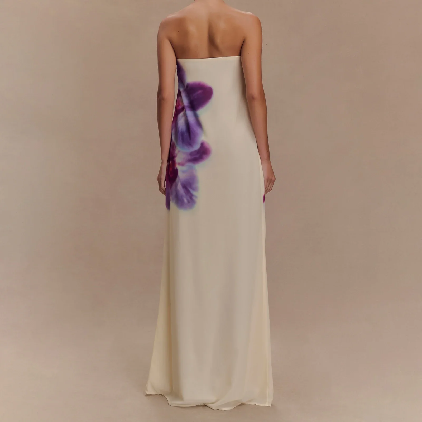Strapless Tie-dye A-Line Vacation Dress - Image 6